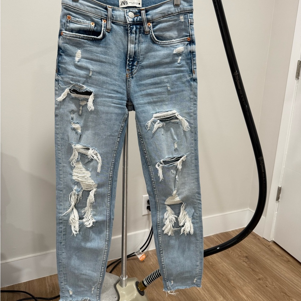 Zara The Slimboyfriend Distressed Jeans USA 2